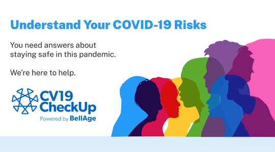 New CV19 Checkup website banner