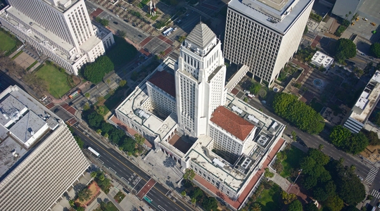 Aerial picture of CIty Hall