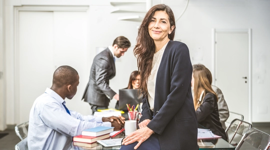 Woman in Conference Room