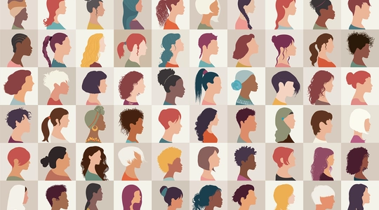Variety of People in Grid