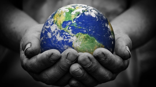 Hands Holding Earth
