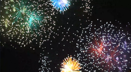Image of Fireworks Exploding against a Dark Sky