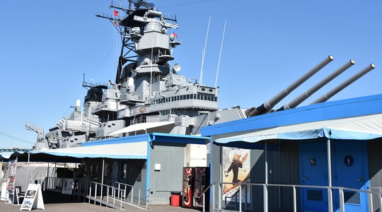 USS Iowa (BB-61) in San Pedro, California