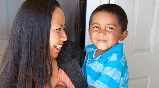 woman and child 