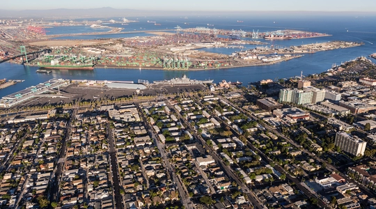Aerial view of San Pedro