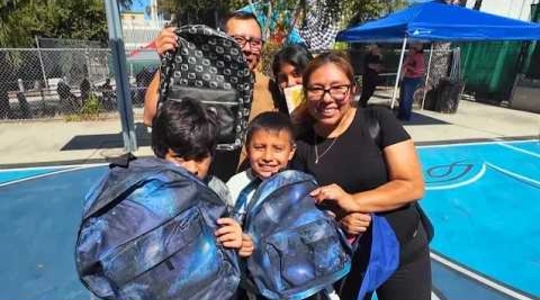 Video thumbnail: Echo Park Students Score Free Backpacks and a Big Back-to-School Boost!