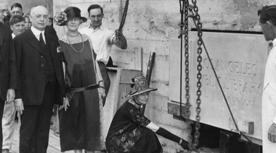 Video thumbnail: LA Central Library Opens 100-Year-Old Time Capsule