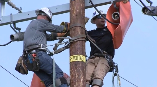 Video thumbnail: Electrical Line Workers Compete in High-Risk Rescue Challenges