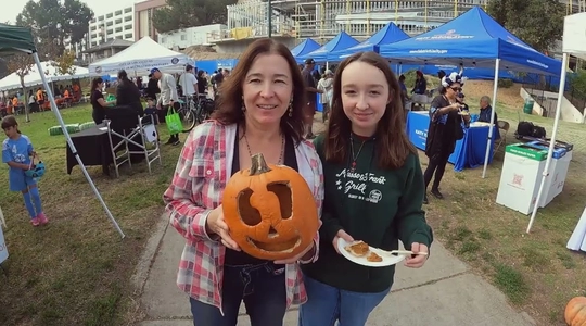 Video thumbnail: Pan Pacific Park Hosts Third Annual Great Pumpkin Bash Focused on Composting and Community