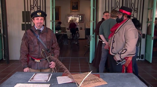 Video thumbnail: Keeping California History Alive: Signing the Treaty of Cahuenga Reenactment