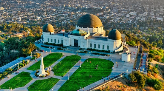 Griffith Observatory aerial view