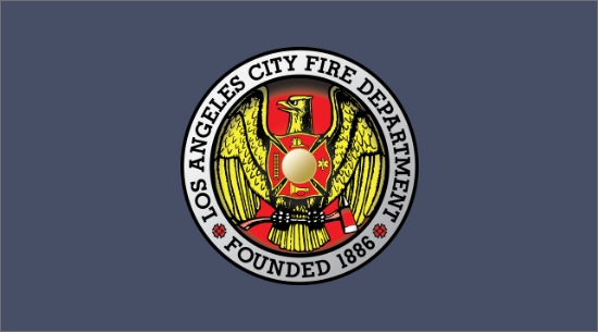 The Fire Department Logo on a dark gray background.