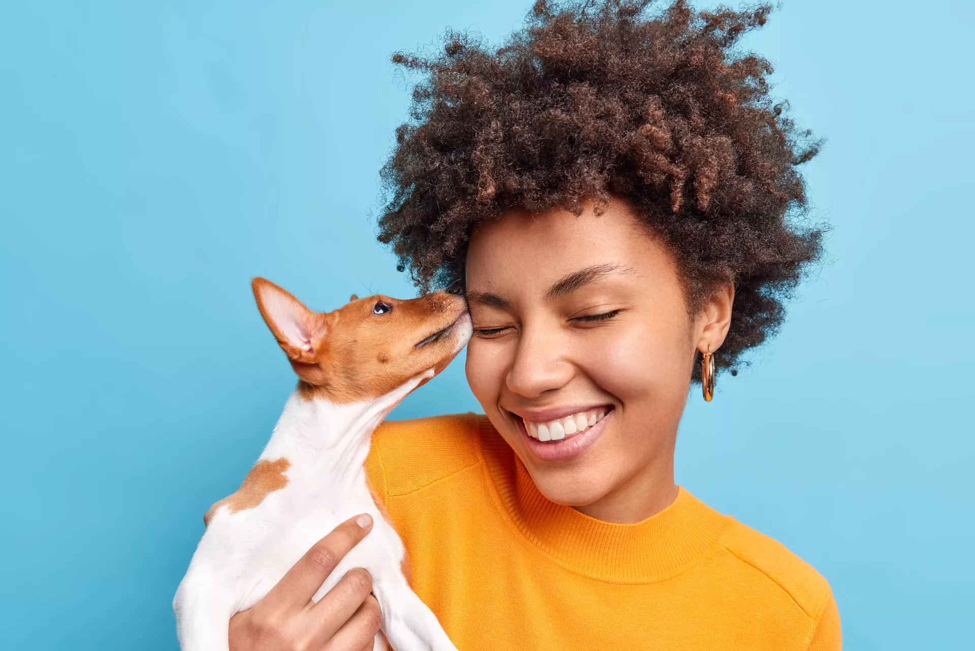 woman with dog