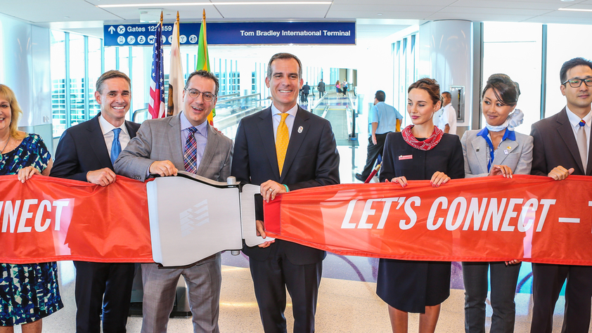 Garcetti Grand Opening LAX Facility