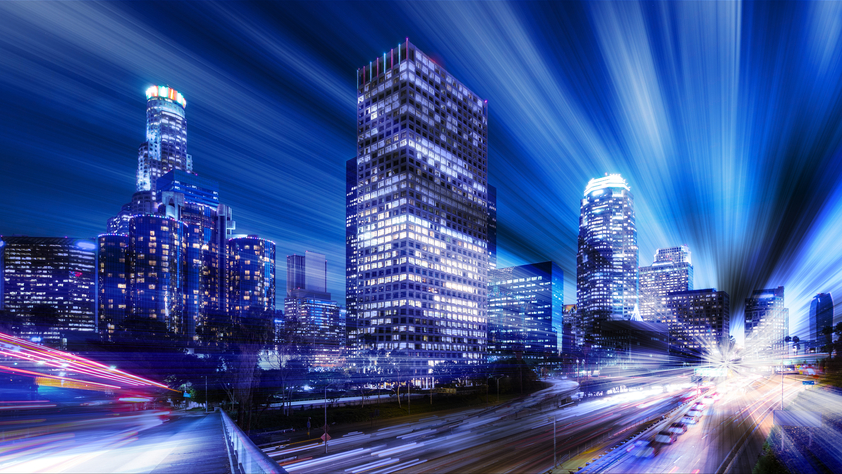 Digital Abstract of Los Angeles