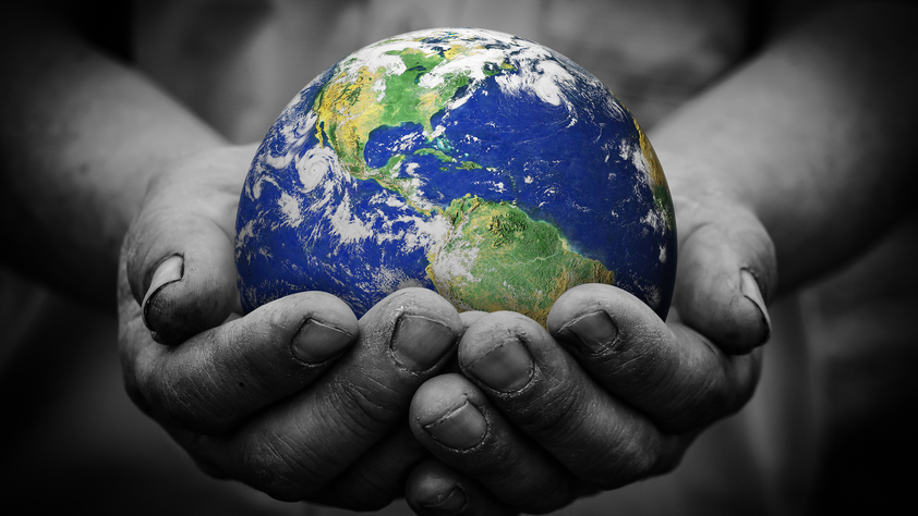 Hands Holding Earth
