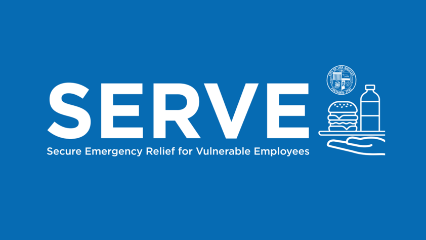 Flyer for the SERVE (Service Emergency Relief for Vulnerable Employees) Program