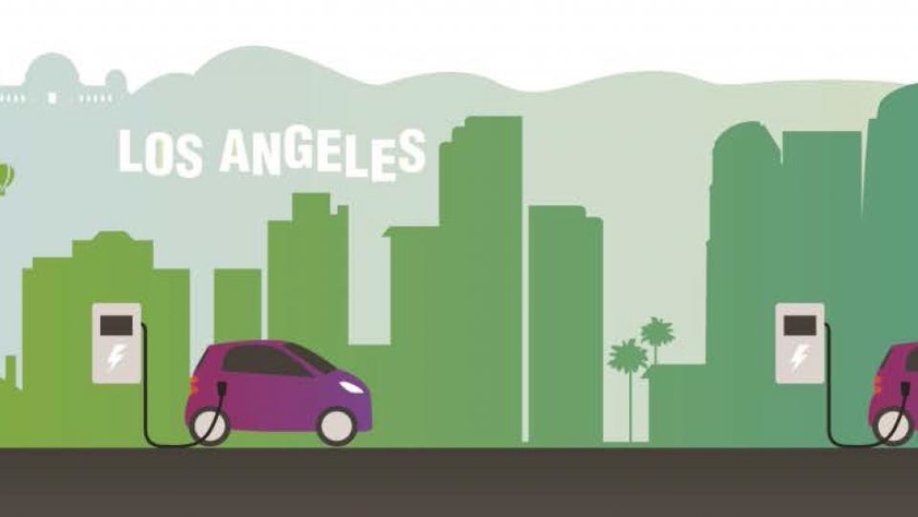 Graphic of electric cars